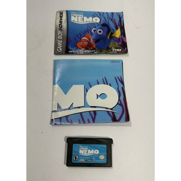 Finding Nemo Nintendo Game Boy Advance Manual And Poster - Picture 1 of 5